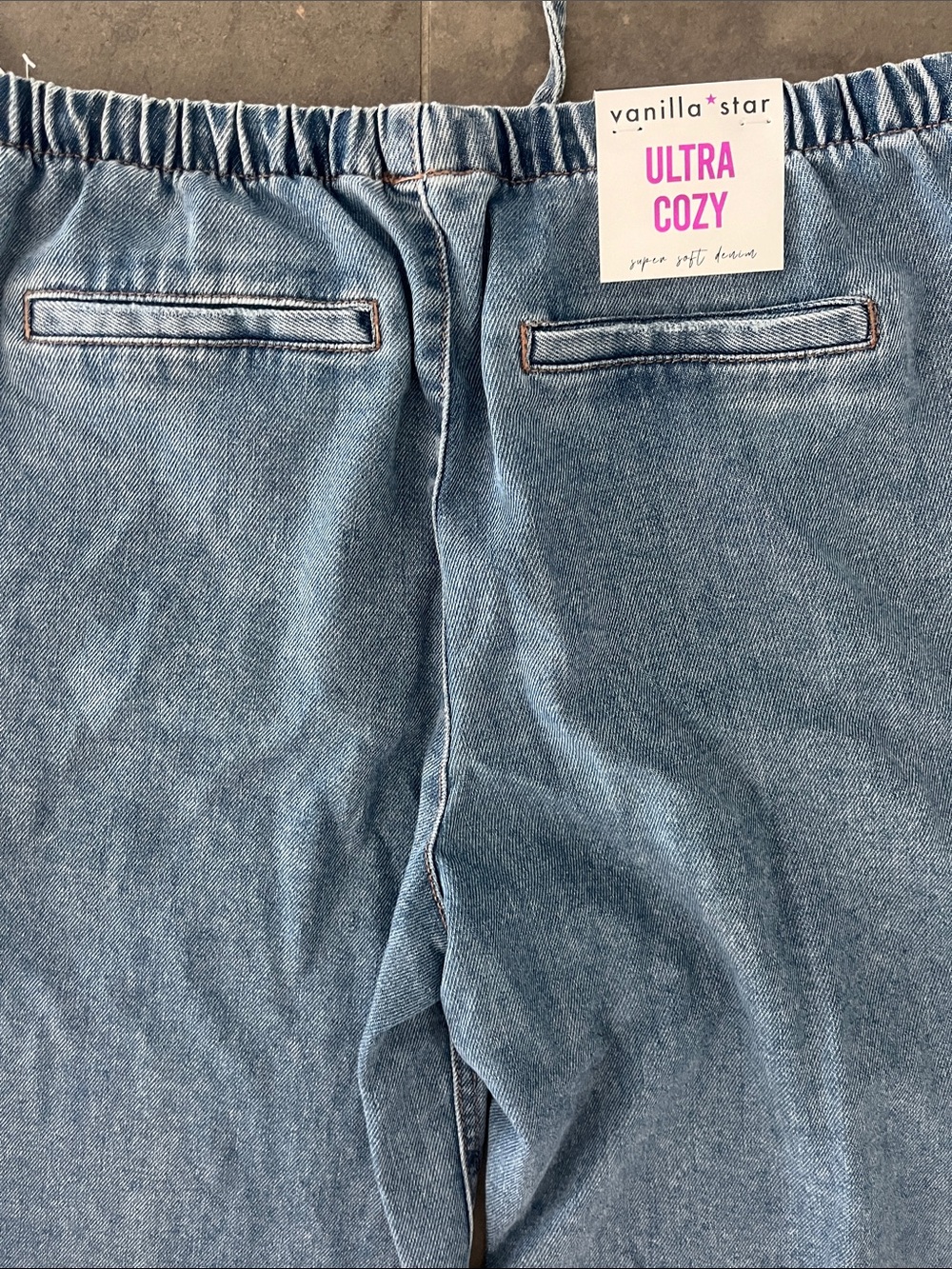 Vanilla Star Light Wash Blue Wide Leg Jeans - Picture 3 of 7